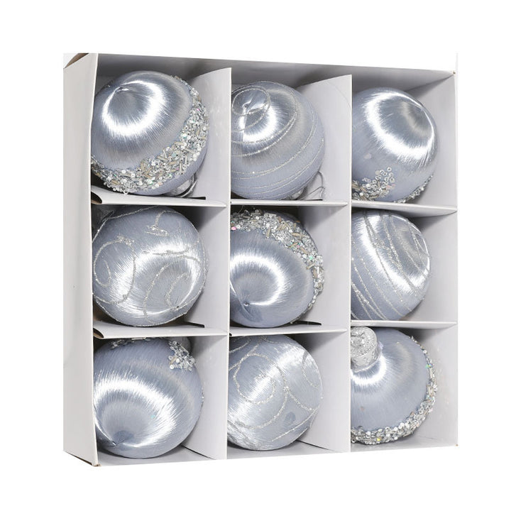 Christmas Decorations Foam Painted Silk Ball Christmas Tree Pendant by 253444