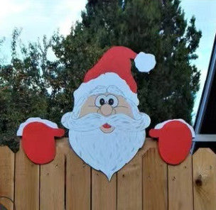 Christmas Themed Fence Garden Top Decoration by 253444