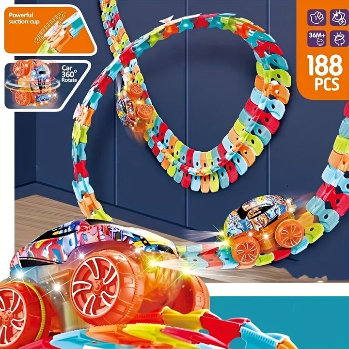Pista de Corrida Brinquedo Luminoso Sem Bateria Crianças