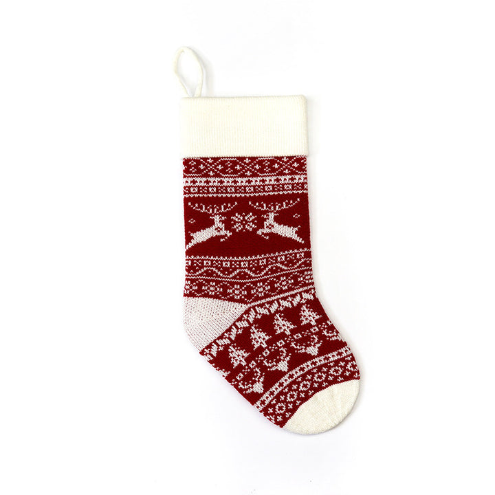 European And American Jacquard Yarn Gift Bag Christmas Decoration by 253444
