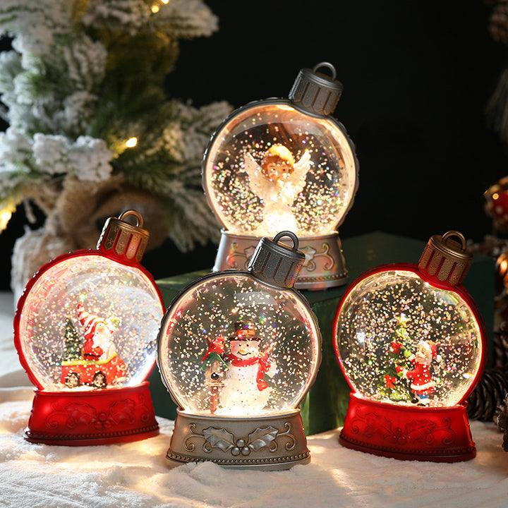 Christmas Holiday Decorations Luminous Simulation Flat Light LED Decoration Scene Layout Flame Light Home Decor by 253444