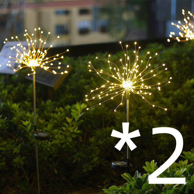 Solar Ground Plug Firework Light Led Copper Wire by 253444