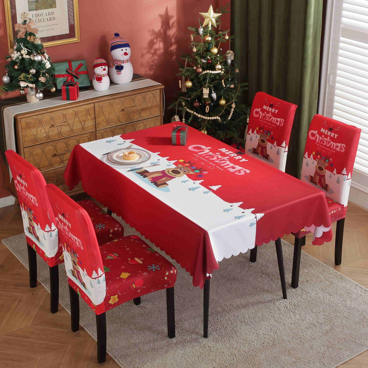 Waterproof And Oil-proof Christmas Tablecloth by 253444