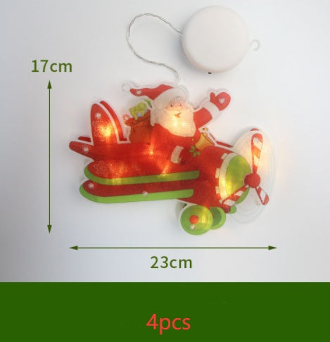 LED Suction Cup Window Hanging Lights Christmas Decoration by 253444