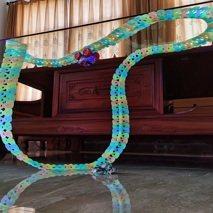 Pista de Corrida Brinquedo Luminoso Sem Bateria Crianças