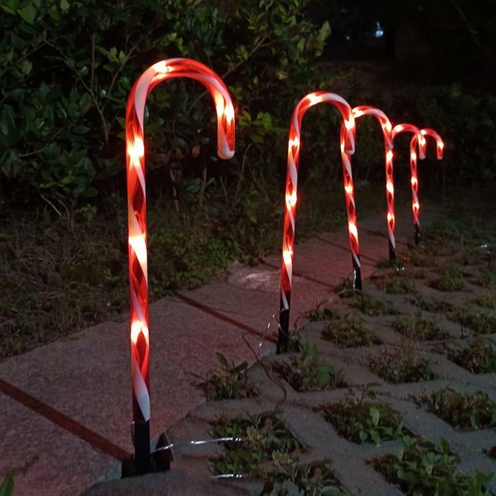 Solar Powered Cane String Lights Christmas Home Decor by 253444
