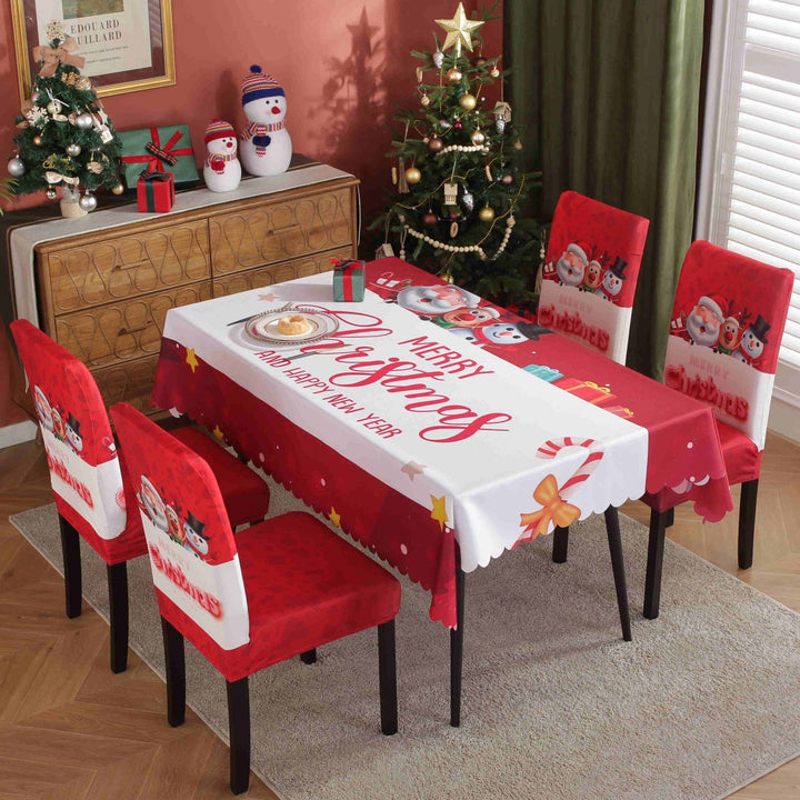 Waterproof And Oil-proof Christmas Tablecloth by 253444