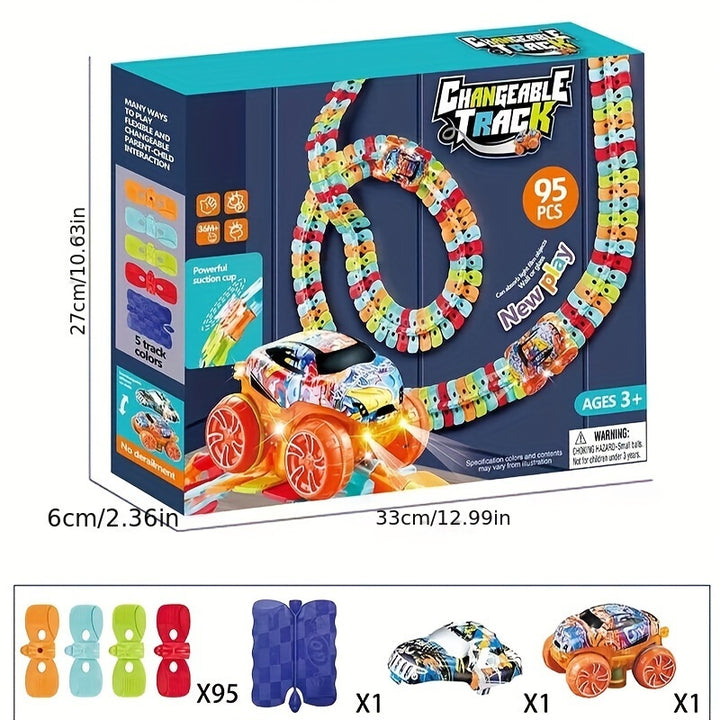 Pista de Corrida Brinquedo Luminoso Sem Bateria Crianças