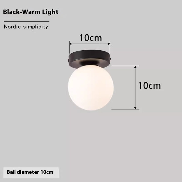 Luminária de Parede Esférica Nórdica | Simplicidade e Luz Perfeita para Seu Lar