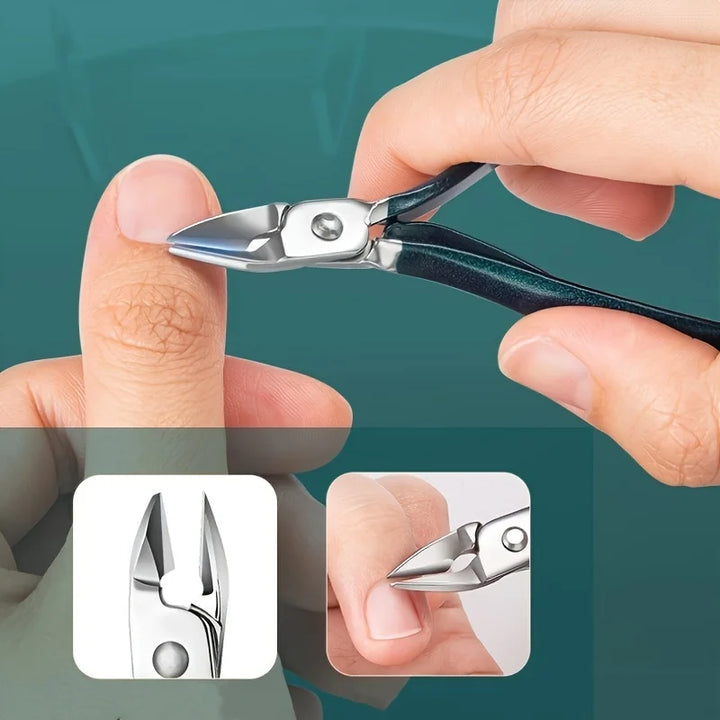 Kit Profissional de Cuidados com as Unhas – 7/10/12/18 Peças em Aço Inoxidável com Estojo de Viagem