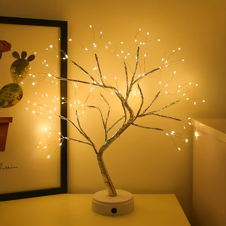 Lâmpada De Árvore 108 LEDs USB Bateria Decorativa Para Casa by Casa Perfeita