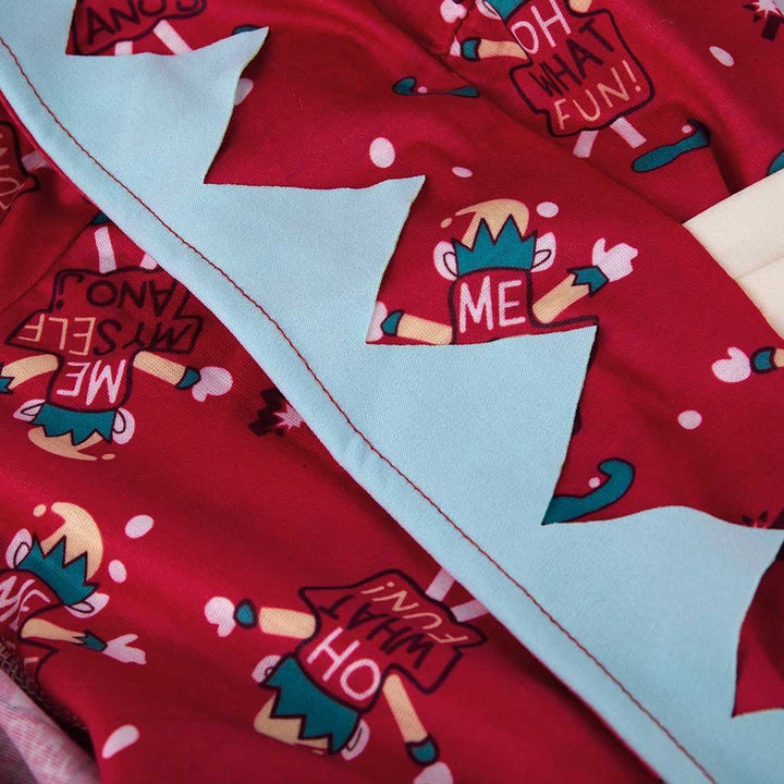 Macacão Pai Filho Capuz Natal Vermelho Unissexo Conforto