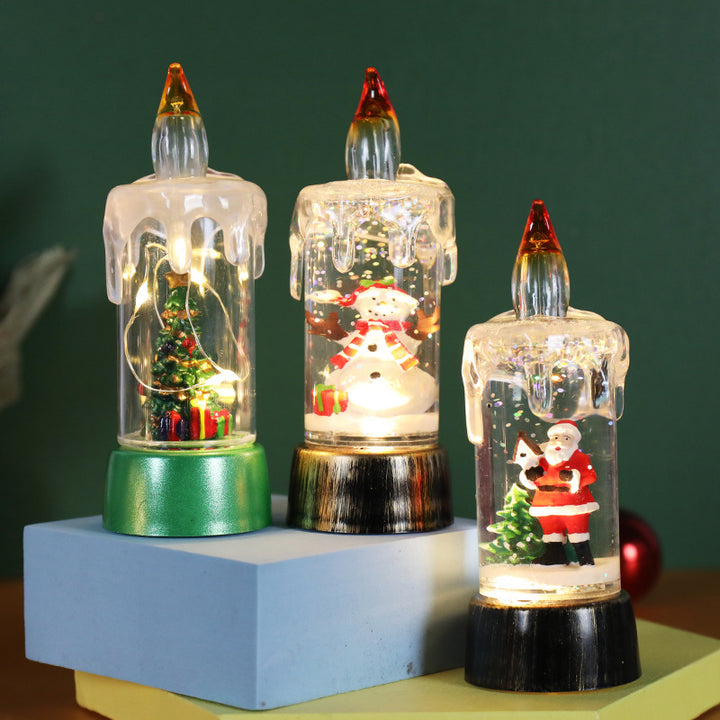 Christmas Decorations Candle Light Desktop Ornaments by 253444