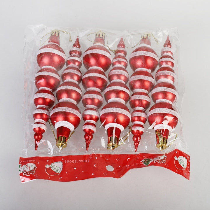 Christmas Decoration 14cm Painted Gourd Ball by 253444