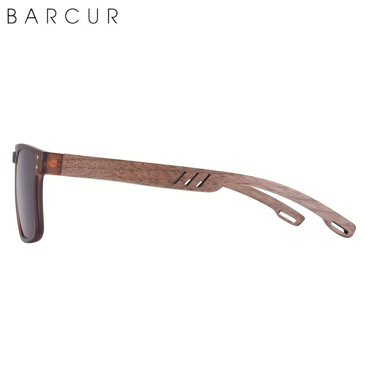 Barcur Óculos De Sol De Madeira Polarizados UV400 Unissexo
