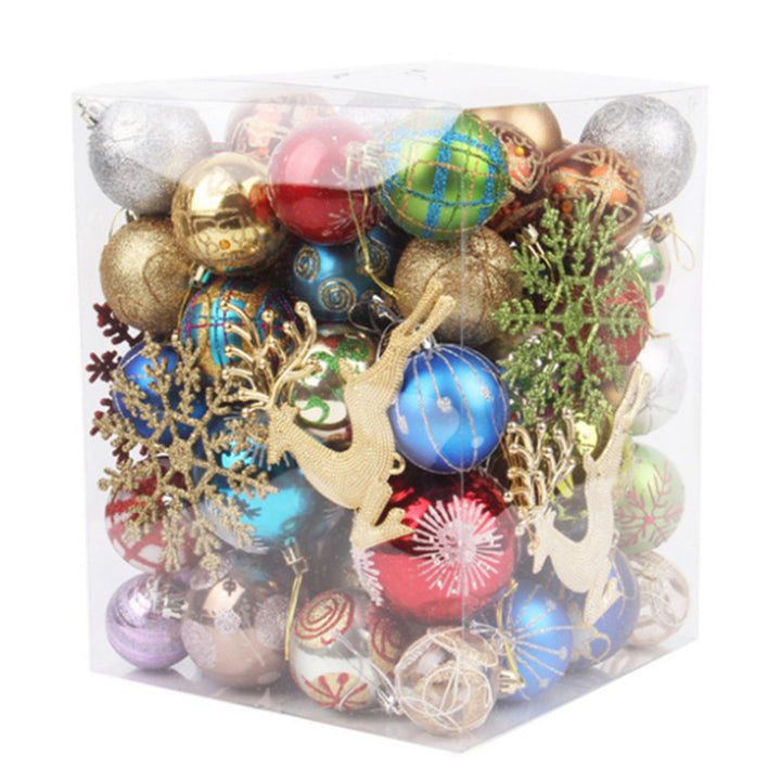 Bucketed Plastic Shiny Matte Christmas Balls by 253444