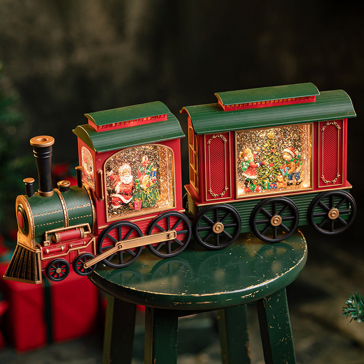 Christmas Santa Claus Train Music Box by 253444