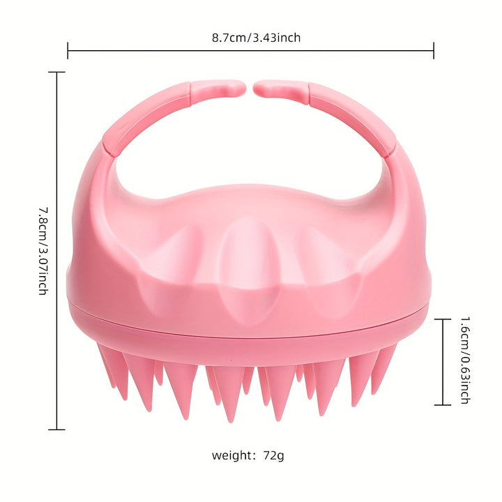 Escova Massageadora para Couro Cabeludo Silicone Banho by Casa Perfeita