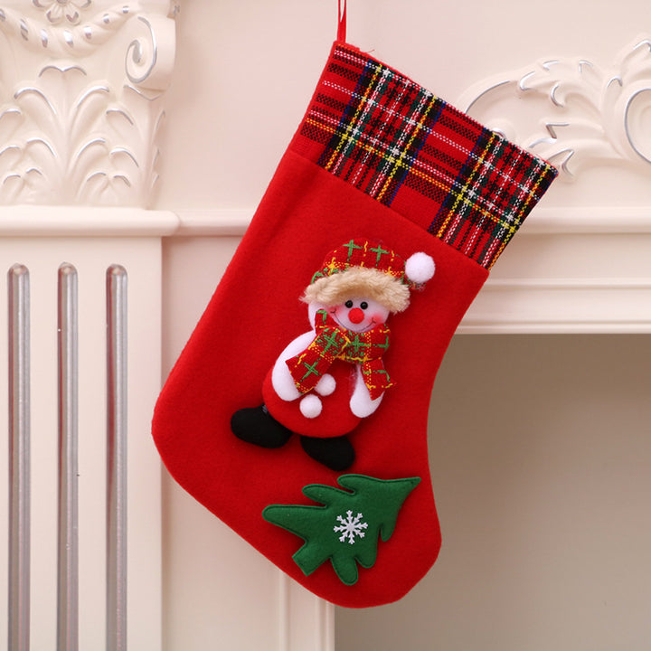 Christmas Decorations Santa Claus Socks Christmas Tree Pendant Christmas Socks Gift Bag Christmas Bag by 253444