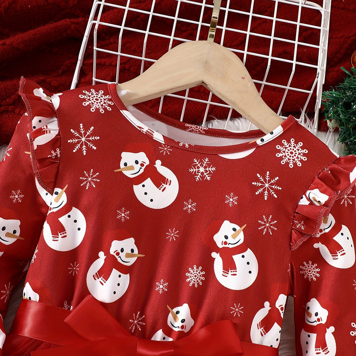 Vestido Princesa De Inverno Para Meninas Conforto Natal