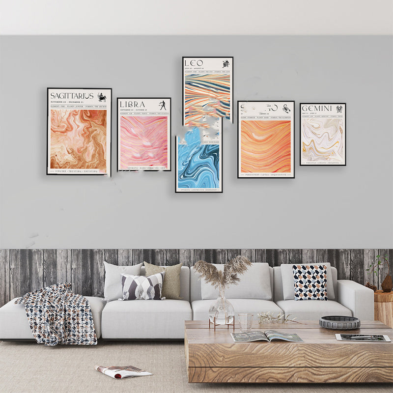 Printed Abstract Aesthetic Living Room Wall Decor Poster by 253444