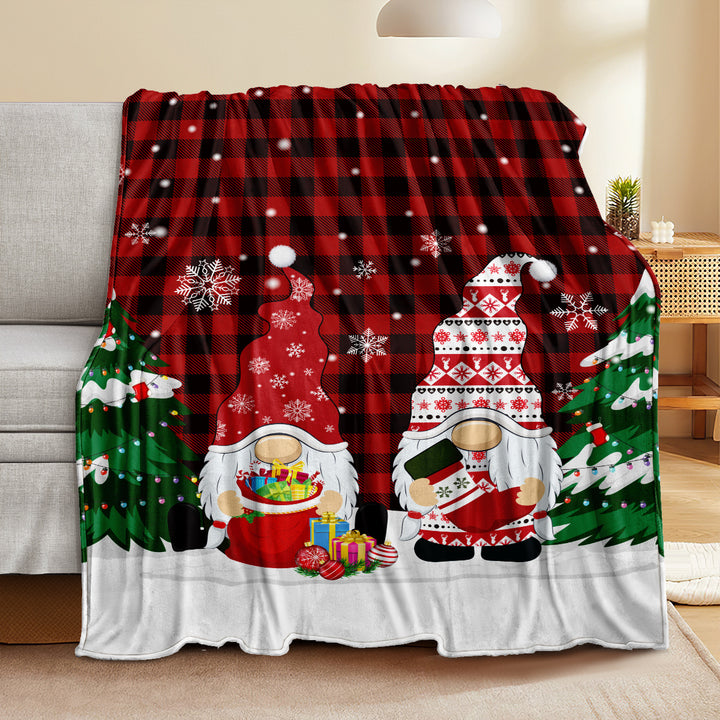 Manta de Natal Reversível Quatro Estações para Sofá Cama