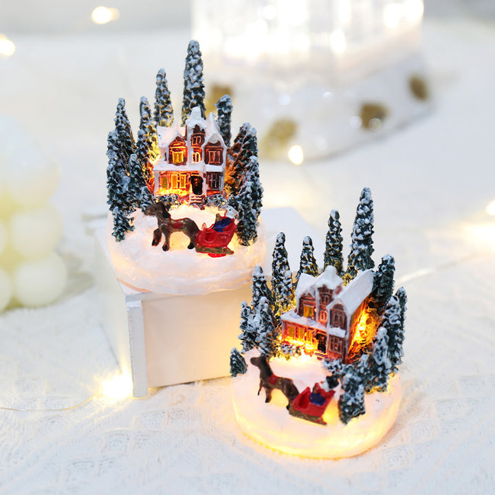 Christmas Decorations Resin House Gifts by 253444