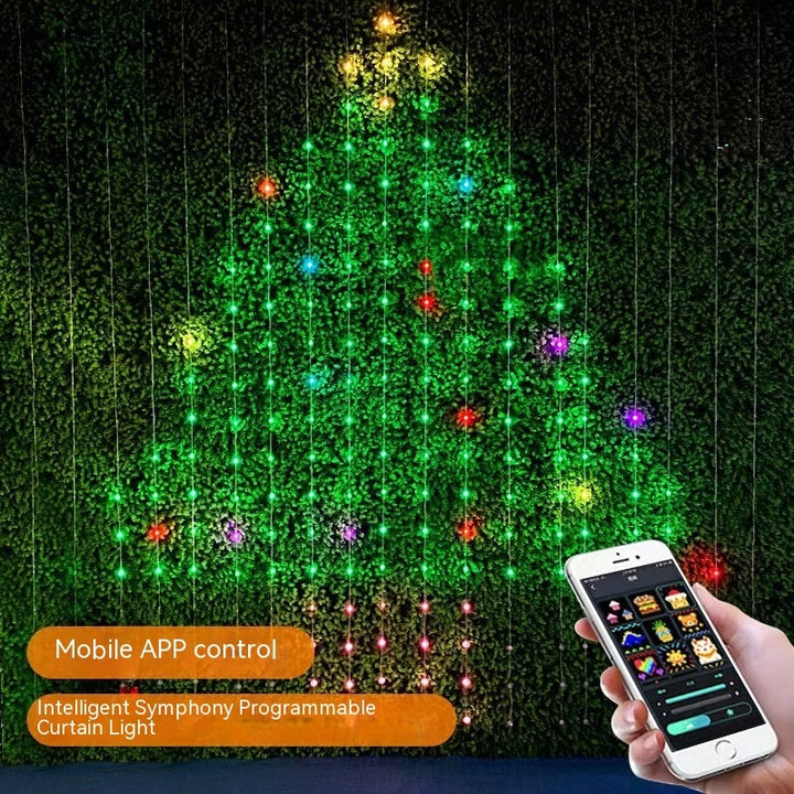 Christmas Decoration Led Rubber-covered Wire Curtain Light by 253444