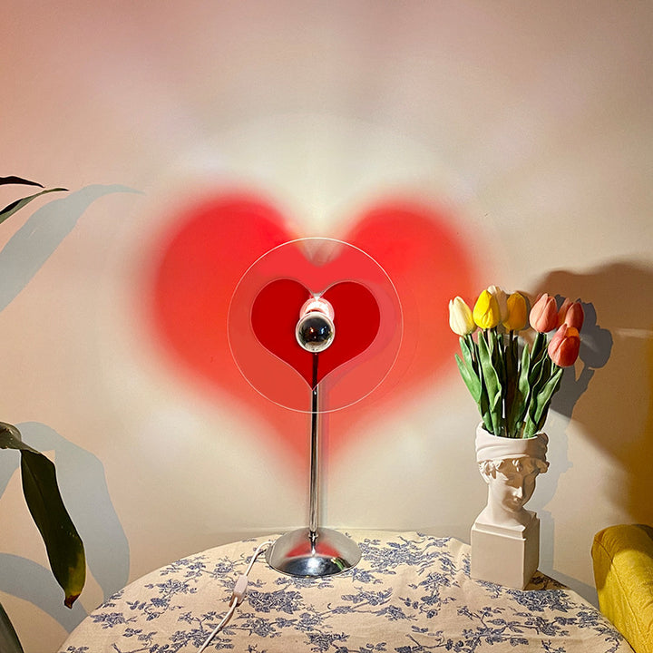 USB Plug-in Love Bauhaus Table Lamp Net Red Atmosphere Lamp Bedroom Romantic Floor Lamp Art Deco by CASA PERFEITA