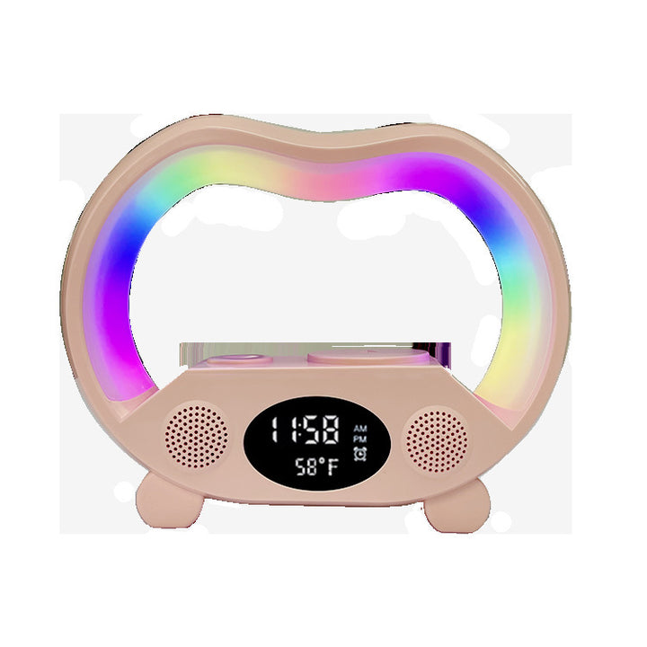 Luminária Inteligente 6 em 1 – Carregador Sem Fio + Bluetooth