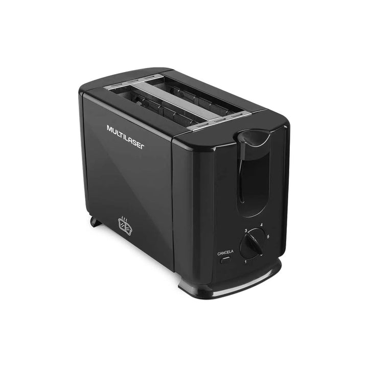 Torradeira Multilaser Duo 700W Preta Para Duas Fatias Rápidas