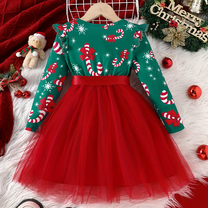 Vestido Princesa De Inverno Para Meninas Conforto Natal