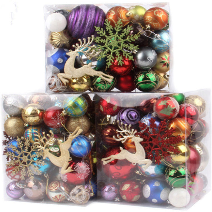Bucketed Plastic Shiny Matte Christmas Balls by 253444