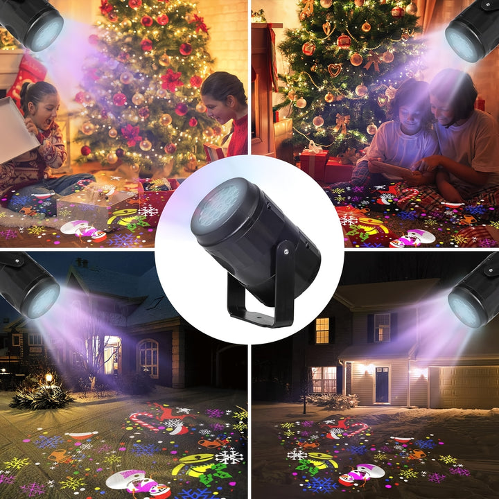 Christmas Projection Light Indoor USB, LED Light Projector Christmas Decoration, Christmas Holiday Projector by Casa Perfeita