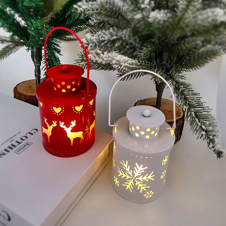 Christmas Candle Lights LED Small Lanterns Wind Lights Electronic Candles Nordic Style Creative Holiday Decoration Decorations by 253444