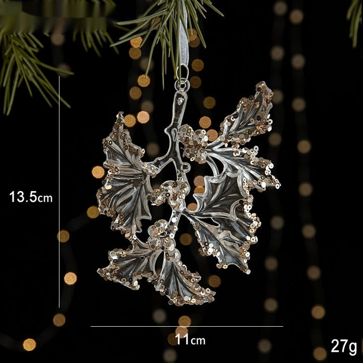 Christmas Decorations Sequins Acrylic Transparent Pendant by 253444