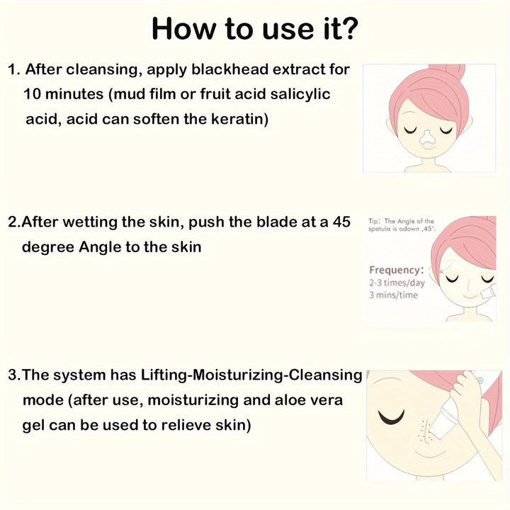 Facial Cleansing Brush - Deep Cleansing And Blackhead Removal With Massage, Valentine's Day Gift by Casa Perfeita