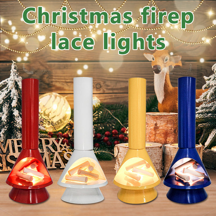 Luminous Style Christmas Lighting Atmosphere Decoration Fireplace Decorations by 253444