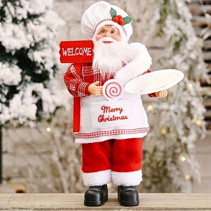 Figura Papai Noel Sentado Decoracao Natal Para Casa Saco by Casa Perfeita