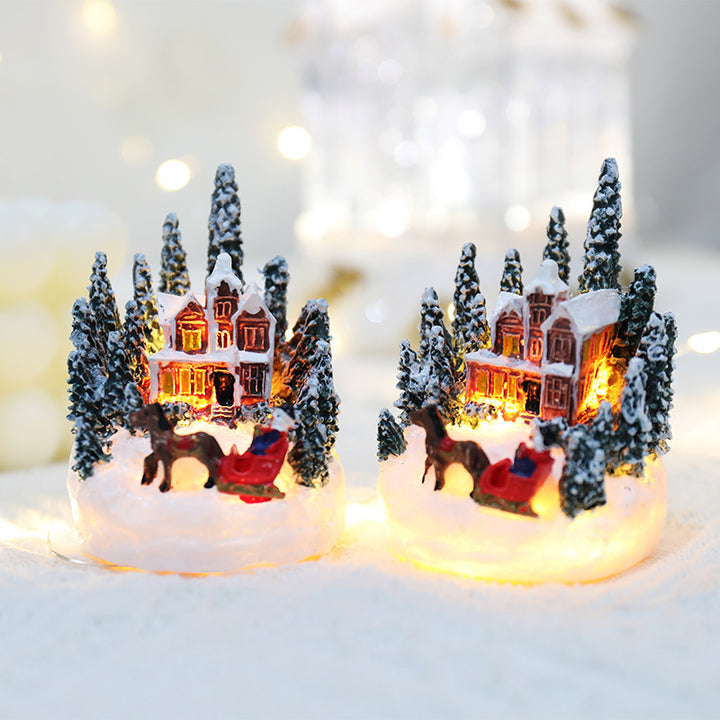Christmas Decorations Resin House Gifts by 253444