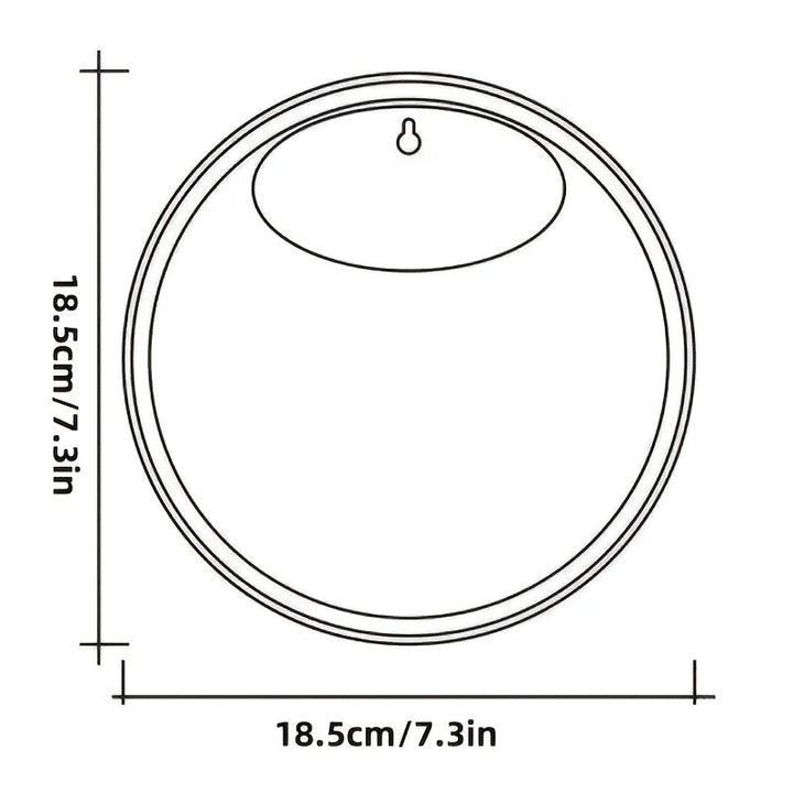 Wall-mounted flower pot, water-cultivated greenery flower pot, wall-mounted round decorative plate, transparent European-style vase, water-cultivated plant small fish tank dual-purpose, Christmas decoration flower pot by Casa Perfeita
