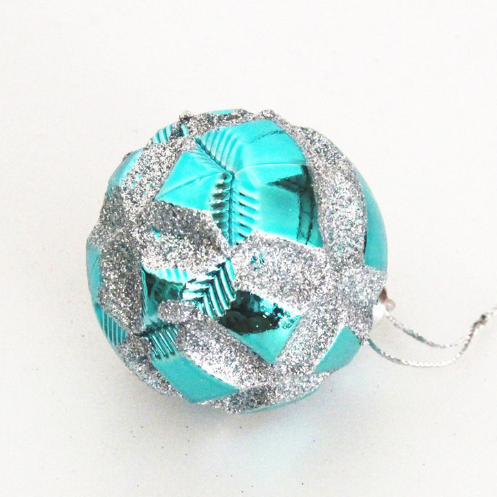 Festival Supplies Painted Ball 6cm24 Pcs Pendant Electroplating by 253444