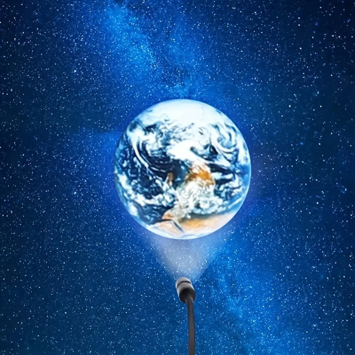 Planet Projector Lamp Earth Moon Jupiter Projector Lamp LED Lamp Bedroom Ceiling Photo Background Decorative Lamp, 360° Rotatable Directional Decorative Lamp Valentine's Day Ceiling Decoration Proposal Wedding Decoration Lam by Casa Perfeita