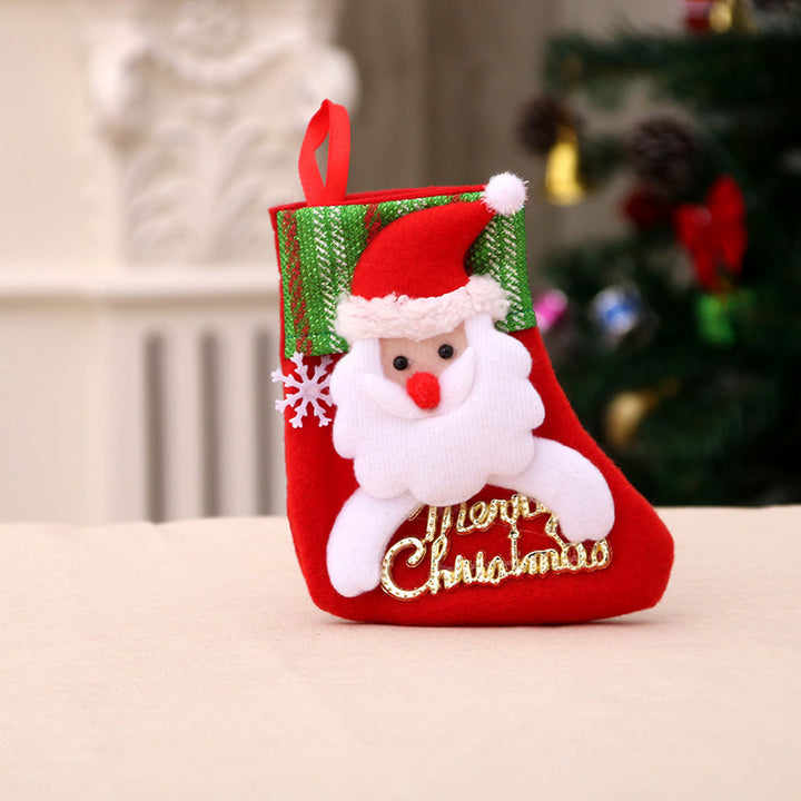 Christmas Decorations Santa Claus Socks Christmas Tree Pendant Christmas Socks Gift Bag Christmas Bag by 253444