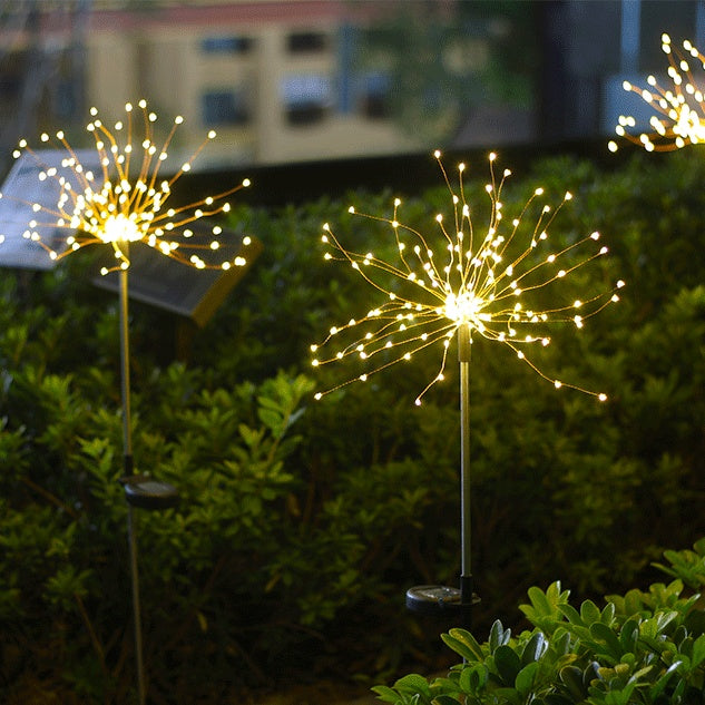Solar Ground Plug Firework Light Led Copper Wire by 253444