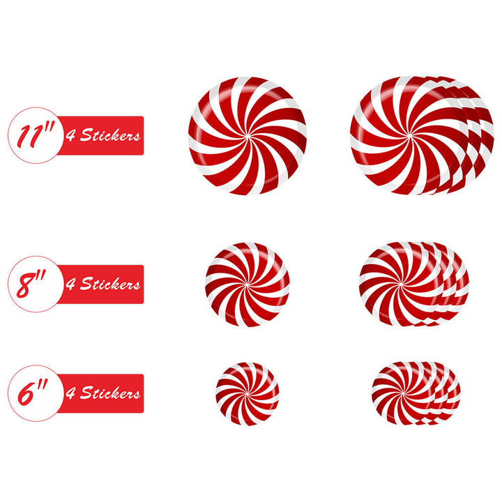 Christmas Snowflake Candy Sticker Decoration Sticker Wall by 253444