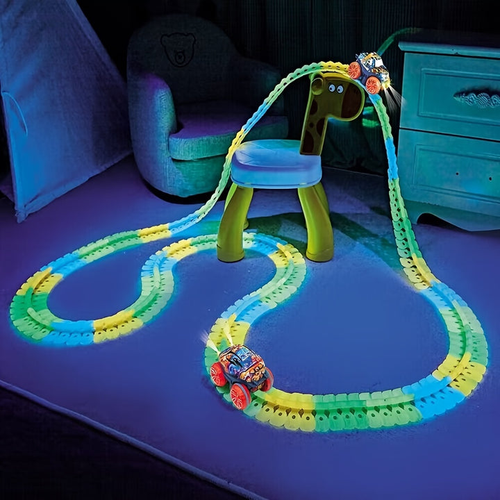 Pista de Corrida Brinquedo Luminoso Sem Bateria Crianças
