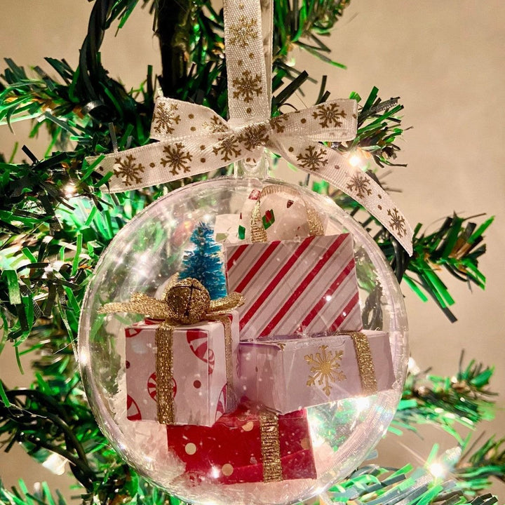 Christmas Tree Decoration Transparent Ball Hanging Decoration Scene Layout Hanging Decoration by 253444