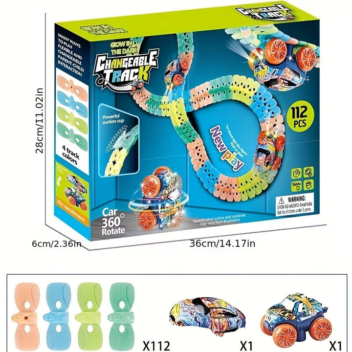 Pista de Corrida Brinquedo Luminoso Sem Bateria Crianças