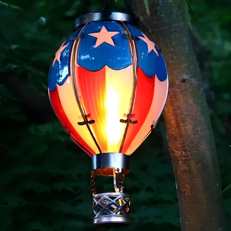 Christmas Solar Hot Air Balloon Lantern Outdoor Decoration by 253444